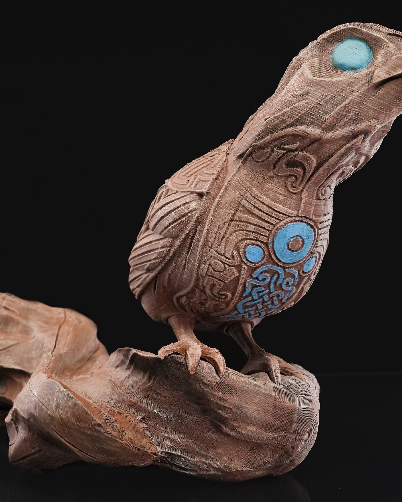 Muninn on a Branch (Wall Mount)