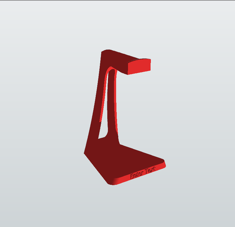 Headphone Stand With Custom Text