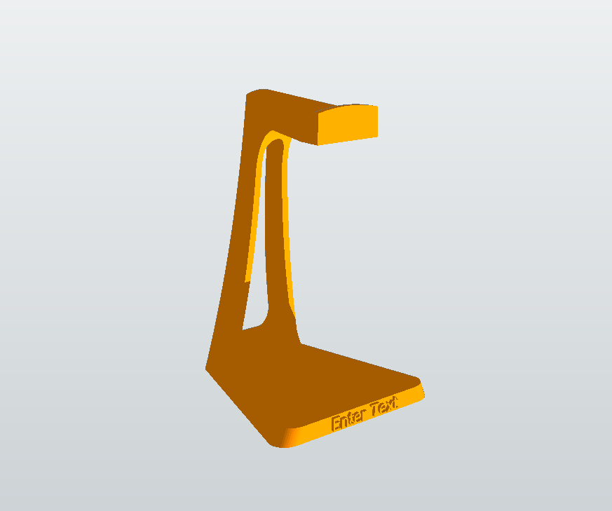 Headphone Stand With Custom Text