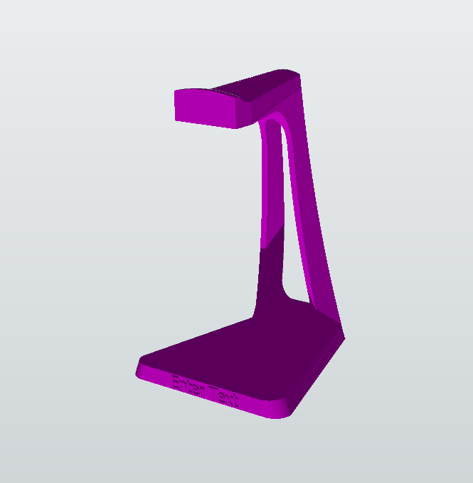 Headphone Stand With Custom Text