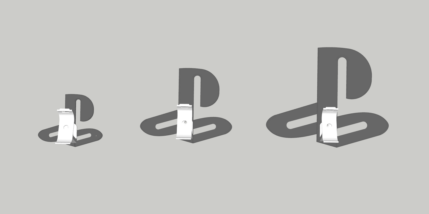 Playstation Logo with Dual Sense Wall Mount