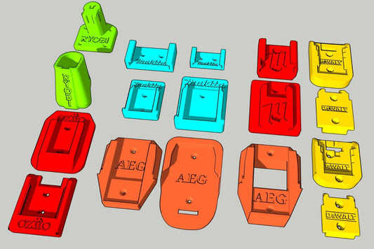Tool or Battery Wall Mounts - Buy 3 Get 1 Free!