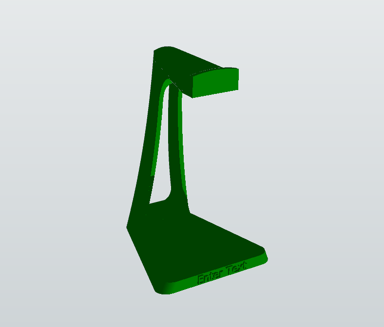 Headphone Stand With Custom Text