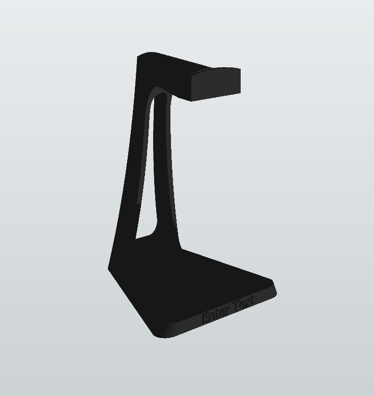 Headphone Stand With Custom Text