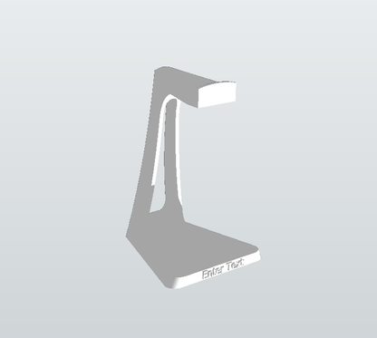 Headphone Stand With Custom Text
