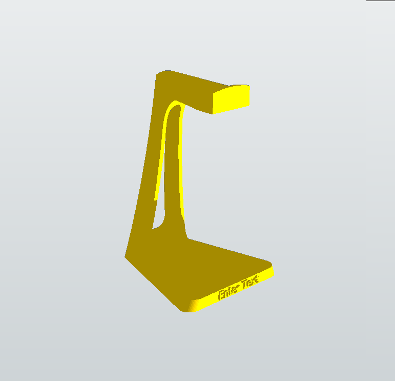 Headphone Stand With Custom Text
