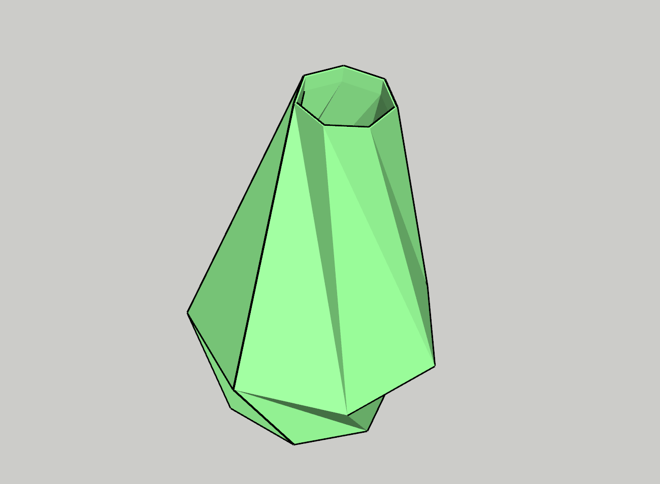 Sept Facettes - Poly Vase