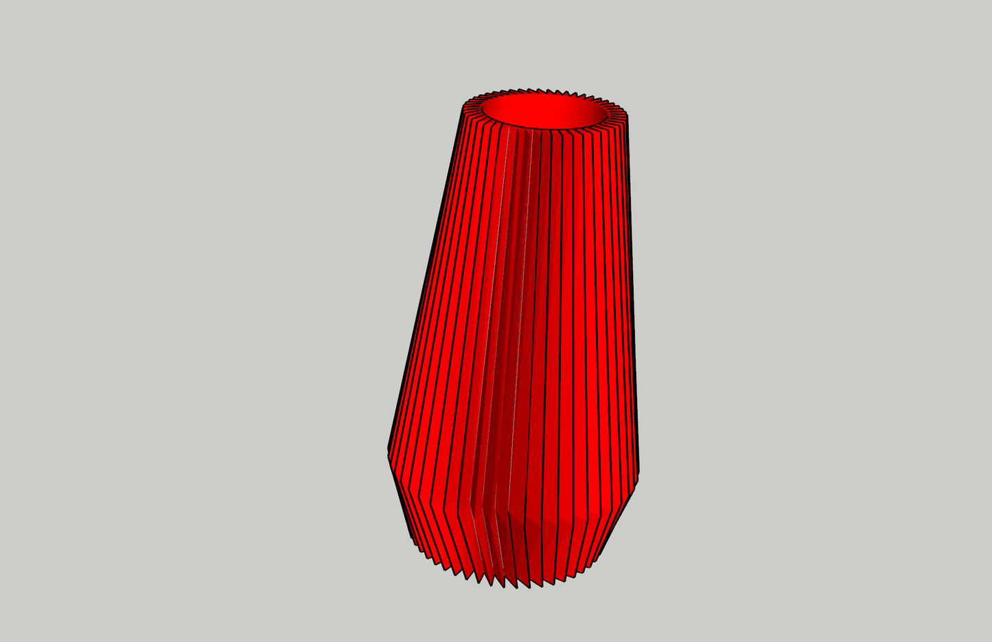 Cannelée - Fluted Vase