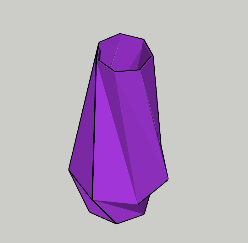 Sept Facettes - Poly Vase